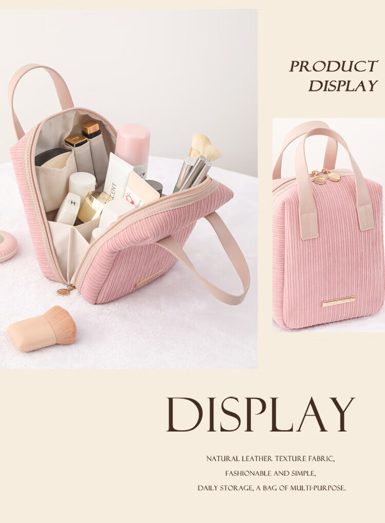 Lehuolvxing Cosmetic Bag, Portable Large Capacity, Stylish, for Washing Cosmetics And Skincare Products, Handheld Storage Bag, Essential for Women's Travel And Business Trips 21