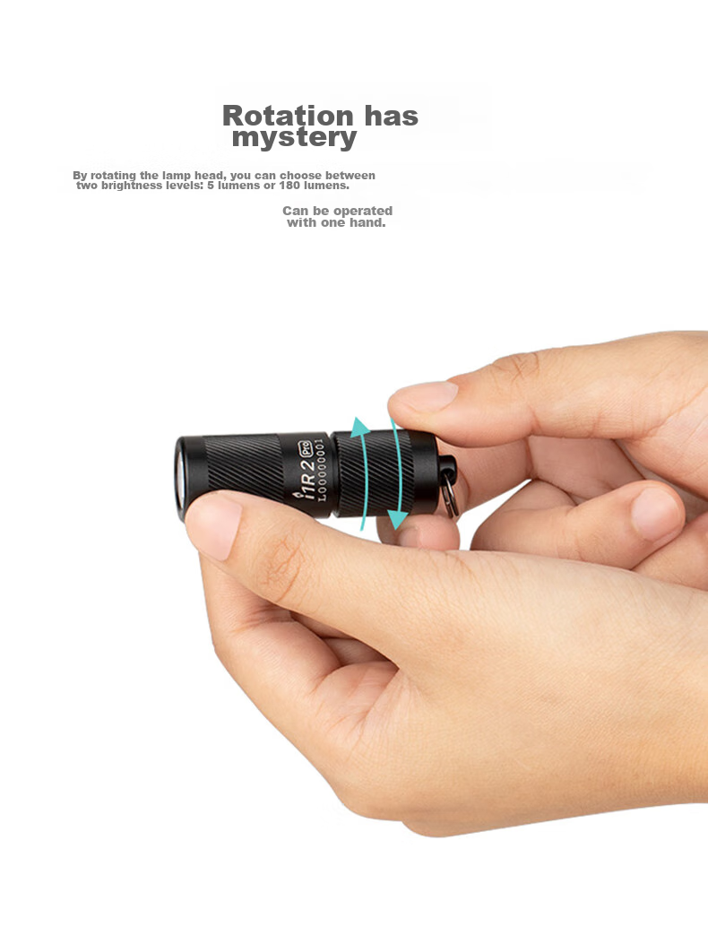 OLIGHT iUltra Mini Flashlight Portable USB Rechargeable Keychain Magnetic Small Emergency Light 4