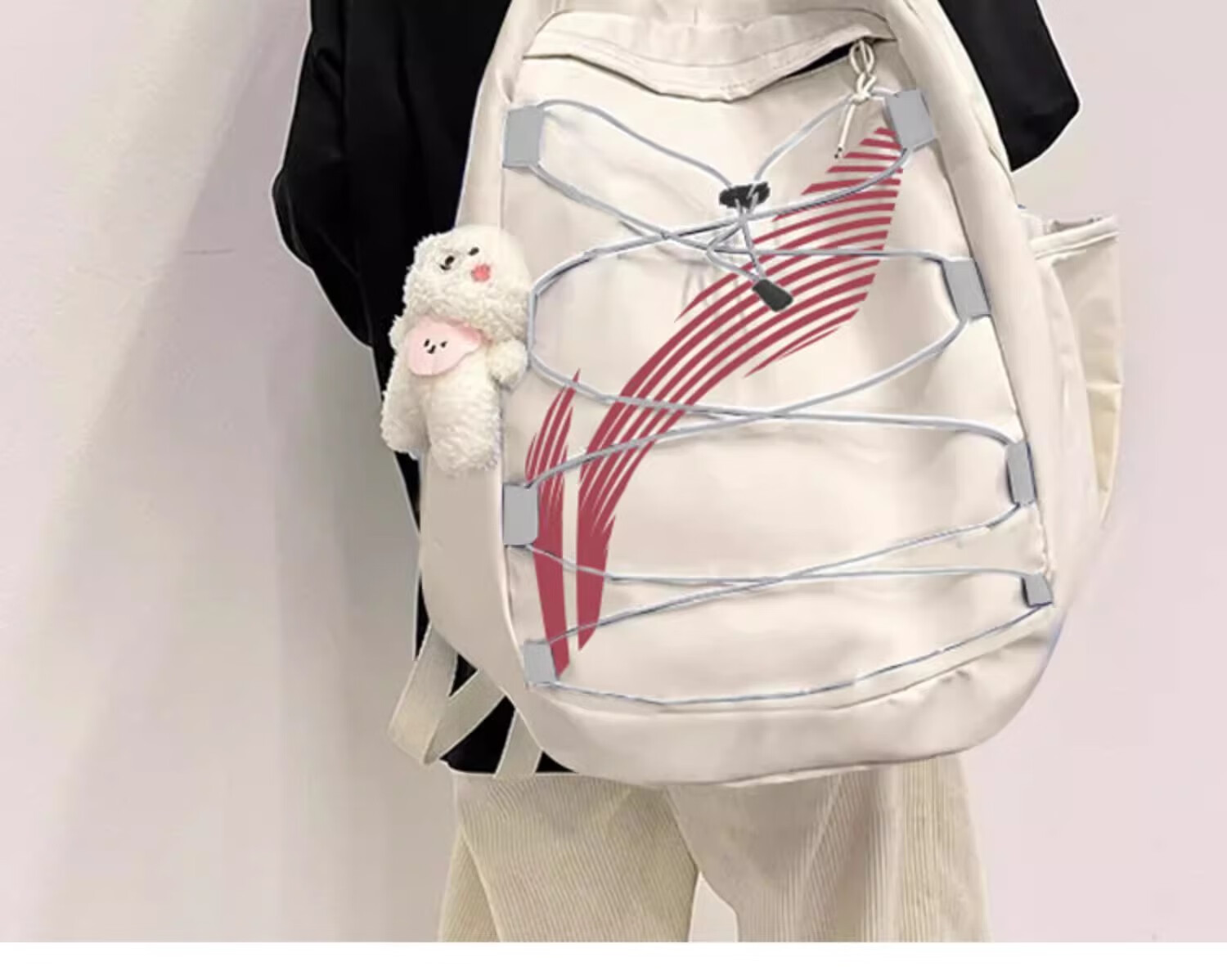 Li-Ning Backpack, Large Capacity School Bag for Men, Middle School High School College Students, Basketball Travel Outdoor Sports Backpack for Wome 7