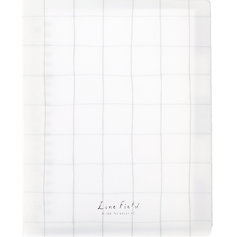 KOKUYO Grid Impression A5 Loose-Leaf Notebook for Students, Campus Notebook with 5 Color Index Dividers, 40 Sheets, Gray, WSG-RULP12MM