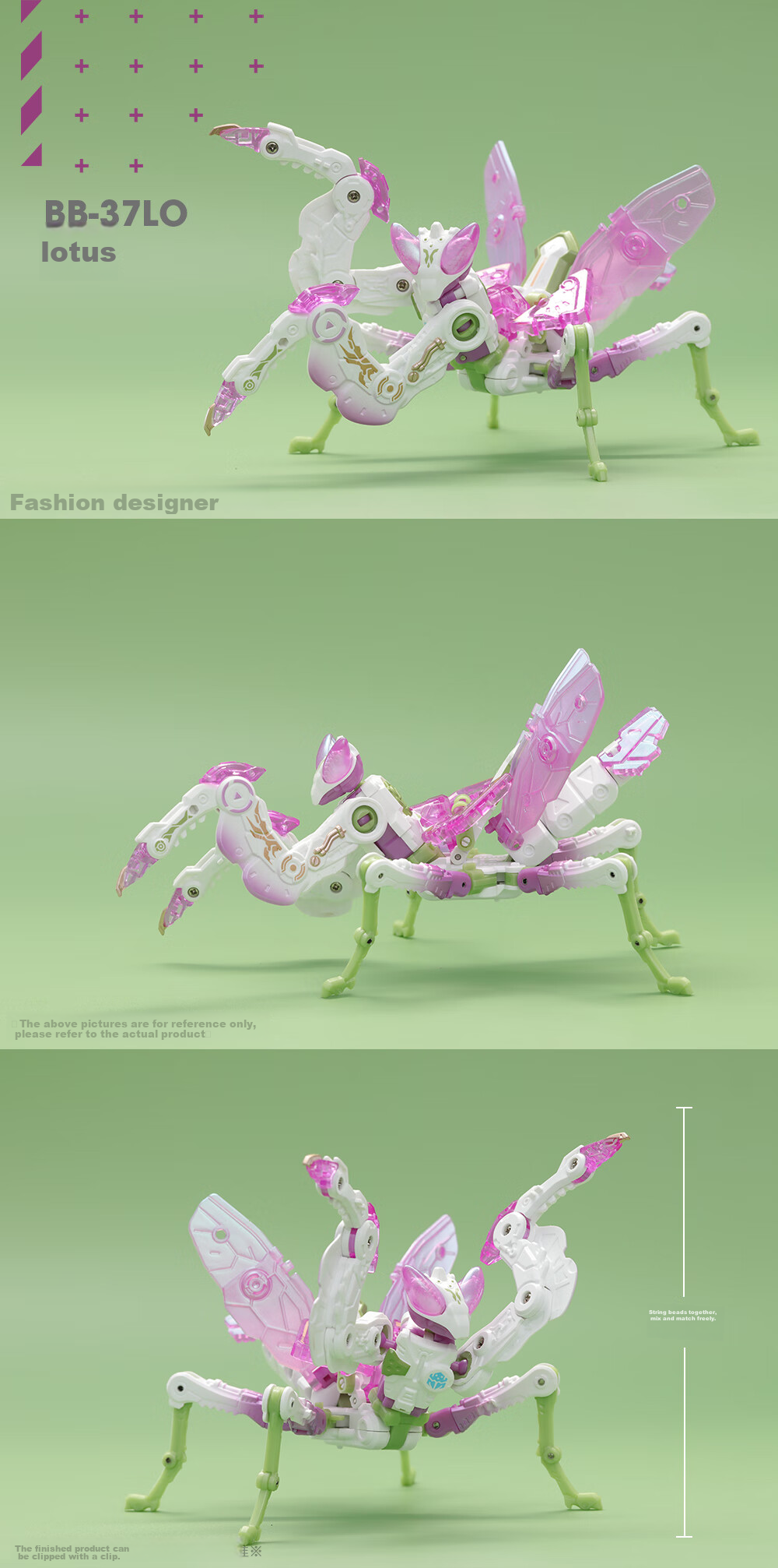 52TOYS Mengshou Xia Lotus Mantis Mecha Assembly Transforming Model Toy Action Figure for Boys over 14 Years Old 4