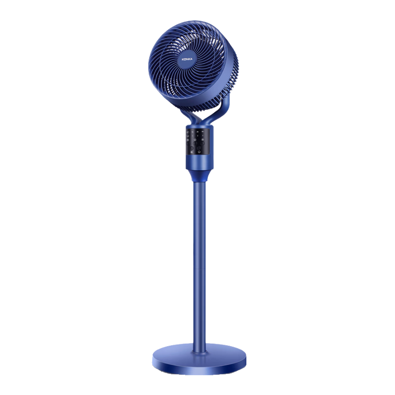 KONKA Air Circulation Fan, Electric Fan for Home Use, Remote Control Fan with Eight-Direction Oscillation, Desktop Small Fan, Standing Ventilation Fan, Quiet Electric Fan, AC Fixed-Frequency Floor Fan KXHS-1801S