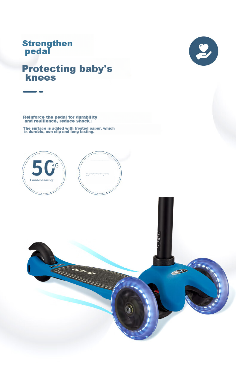 Micro Maiguo Children's Scooter for Ages 2-5, Outdoor Kick Scooter, Kids' Ride-On Toy, Yellow with LED Wheels 5