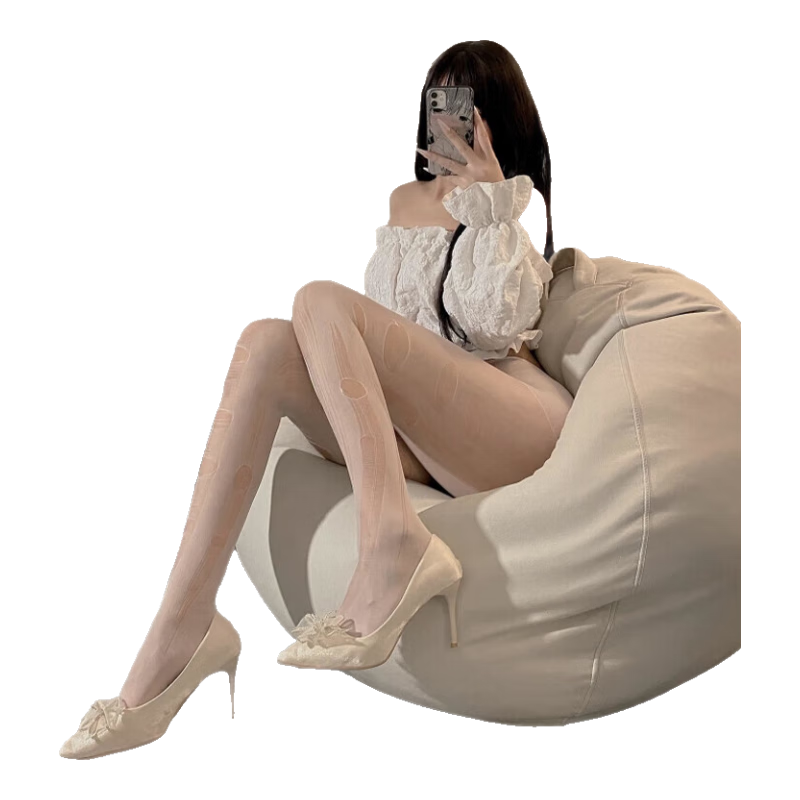 LangSha Silk Stockings for Women, Sexy Black Thigh-High Stockings, 0D Disposable Tear-Away Pantyhose, Easy to Remove without Assistance, Seductive And Tempting