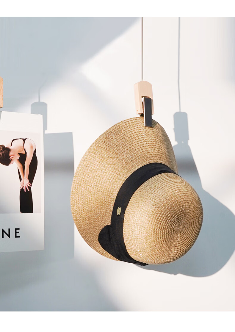 CACUSS Sun Hat for Women, Summer UV Protection Hat with Wide Brim, Open Top Straw Hat, Sun Visor, Rollable Hat for Women, Gelin Brow 13