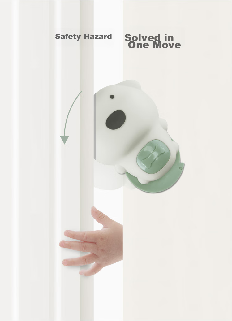 Babycare Child Safety Door Stopper, Anti-Pinch Hand Guard, Anti-Collision Silicone Door Stopper, Aotemi 3