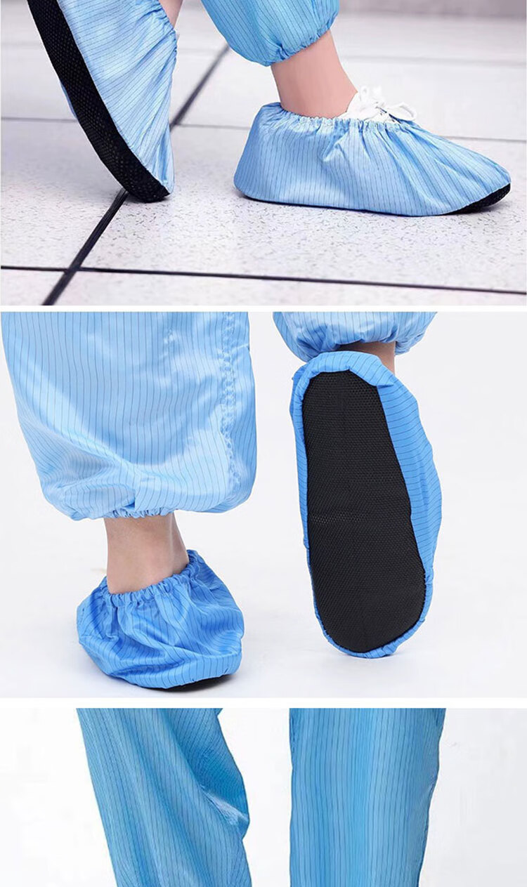 Yanmeier Anti-Static Shoe Covers, Thickened Non-Slip Soles, Breathable Dust-Proof Covers for Students' Computer Rooms, Laboratories, And Cleanrooms 8