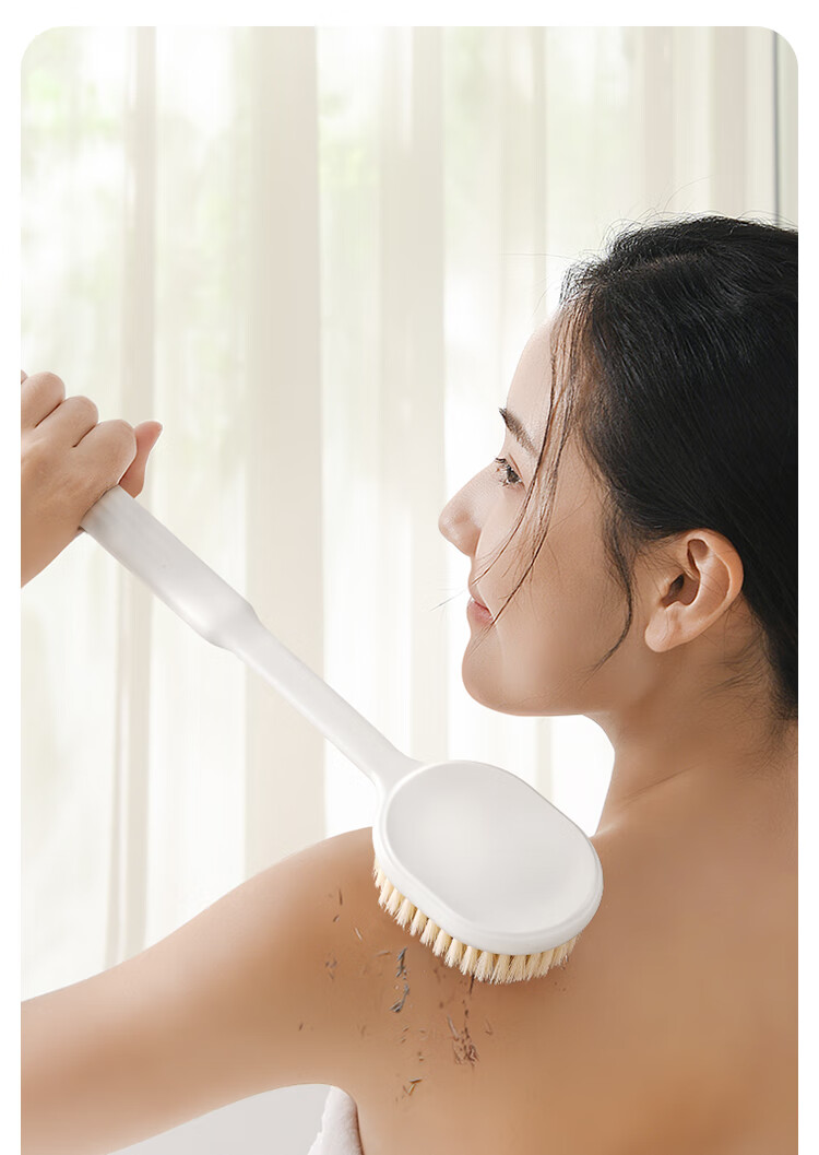 Creative Art Bath Brush, Back Scrubber, Shower Essential, Soft Bristle Long Handle Bath Brush, Exfoliating Tool, Back Washing Brush 1