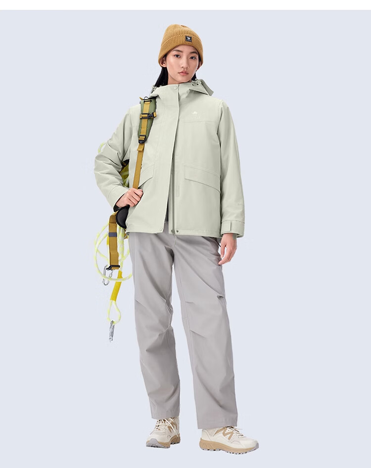 CAMEL Outdoor Jacket, Classic Workwear ICON Three-In Fleece Inner Liner, Mountaineering Suit, M Size 7