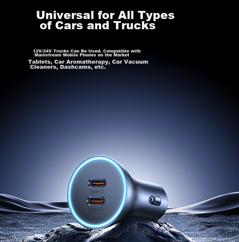 Baseus Car Charger for Apple 15/16, Cigarette Lighter Adapter with Dual Ports, Super Fast Charging for Huawei And Xiaomi Converters 17