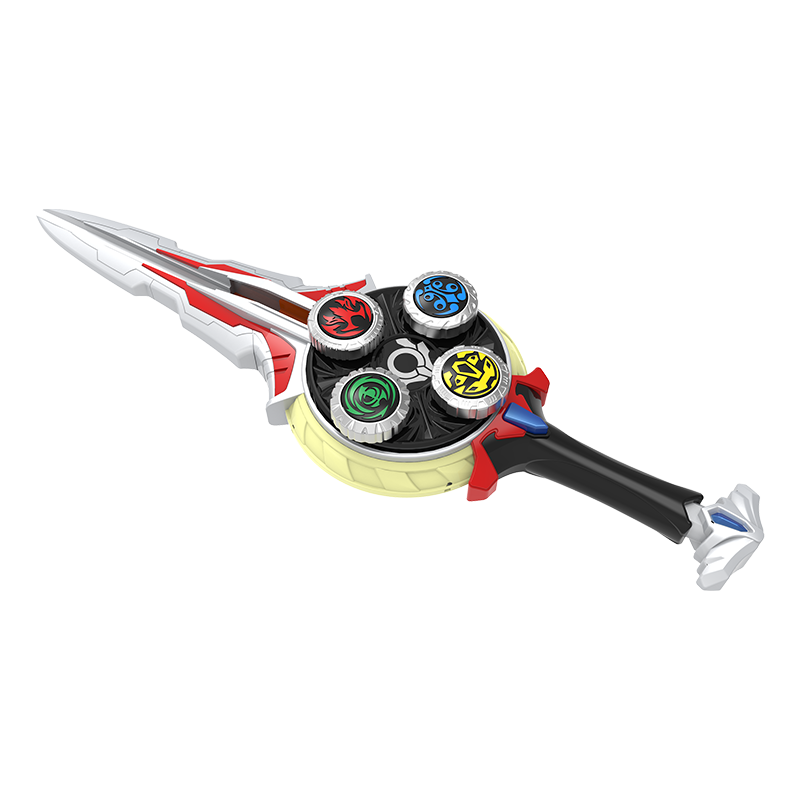 LDCX Magic Gyro X Ultraman, Boys' Birthday Gift, Orb Holy Sword Sword-Shaped Gyroscope Toy Launcher