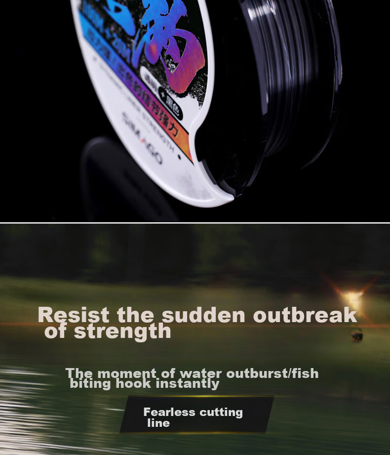 SIMAGO Casual Wild Fishing Line, Main Line with Super Strong Pulling Force, Ultra-Soft And Smooth, Imported Nylon Line, 120 Meters, Size 2.0 8