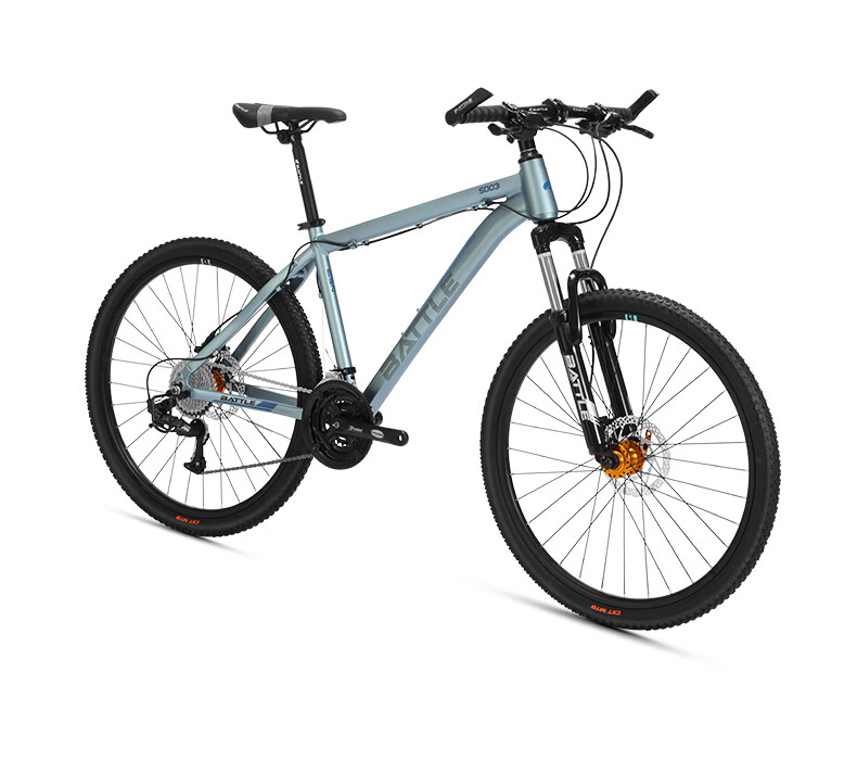 BATTLE Mountain Bike, 27-Speed, 26-Inch, Front And Rear Disc Brakes, for Men And Adults, Suitable for City And Off-Road Cycling 18