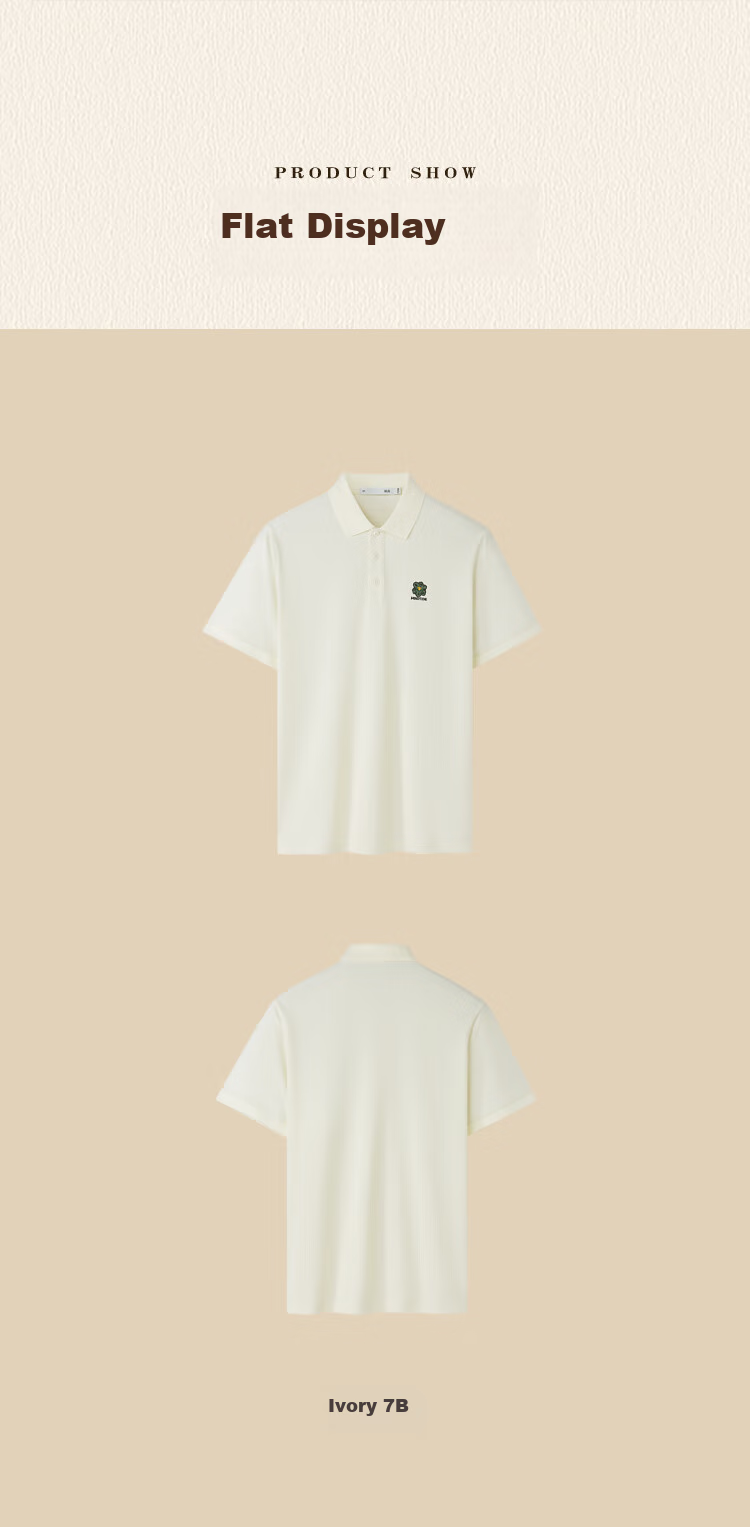 HLA Short-Sleeve Polo Shirt for Men, Yixin Cooling Sensation, Plus Size, Summer Wear 12