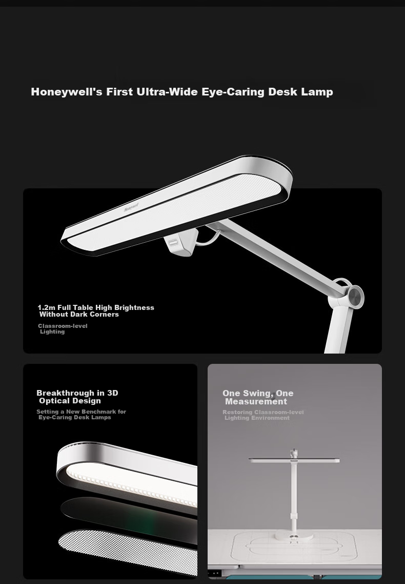 Honeywell Eye Protection Study Reading Desk Lamp, LED Full Spectrum, for Bedroom, Study Room, Children And Students, Reading And Writing Eye Protection Desk Lamp, 03A01 3