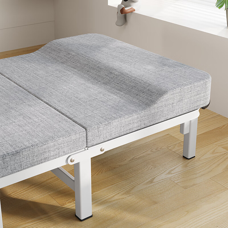 Nanjiren Folding Bed, Single Office Nap Bed, Accompanying Care Bed, Simple Bed, Four-Fold Wooden Board Bed, 70cm