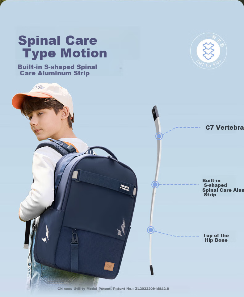 Gmt for Kids Large Capacity Backpack for Middle And High School Students, Spine Protection And Load Reduction Shoulder Bag for Primary School Students, Girls' Pink, Grades 5-6 4