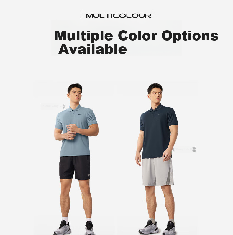 361° Men's Short-Sleeve T-Shirt, Summer Quick-Dry Polo Shirt, Running Fitness Sportswear, Half Sleeve, 652524102D-8 5