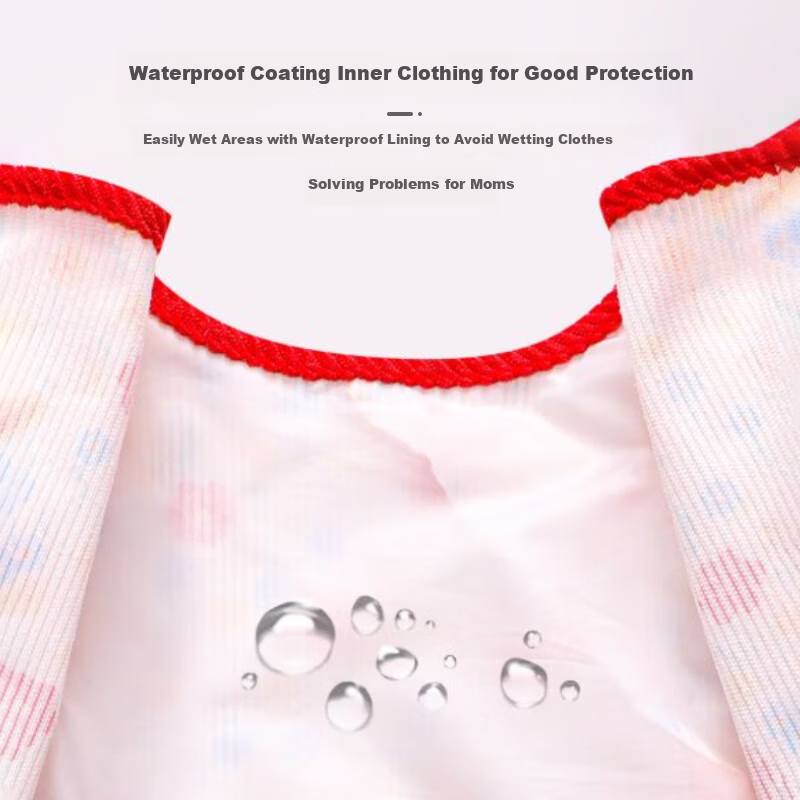 9I9 Baby Eating Cover-Up, Autumn And Winter Thickened Waterproof And Dirt-Proof, Outer Wear Princess Dress, Children's Reverse Clothing, Protective Clothing A136 Small Flower