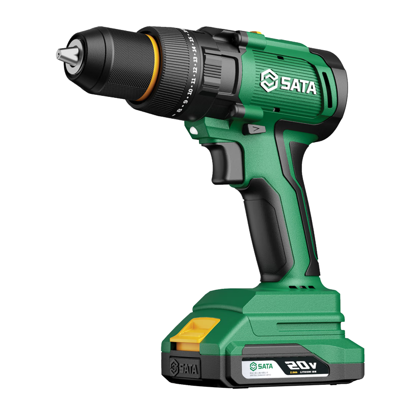 Shida (SATA) Brushless Lithium-Ion Drill, Industrial Grade, High Torque, Multi-Function Pistol Drill, Electric Screwdriver, D05742 Deluxe
