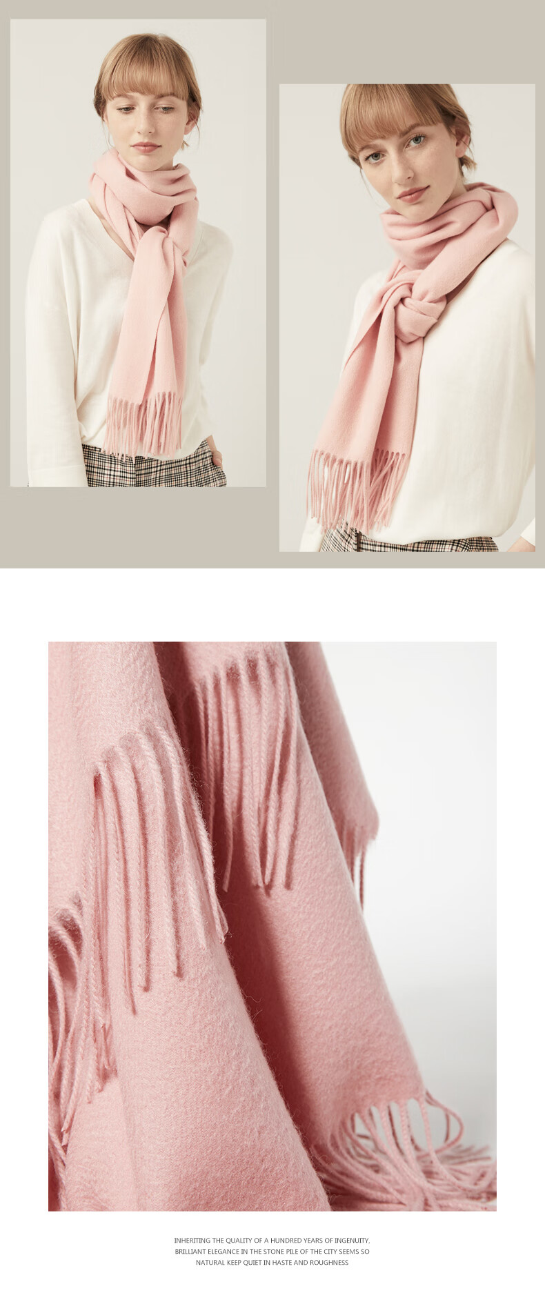 Hengyuanxiang Scarf for Women, Autumn And Winter Pure Wool Neck Warmer, Birthday Gift for Mothers And Elderly, Corporate Annual Meeting And National Day Festival Gift Box Set 22