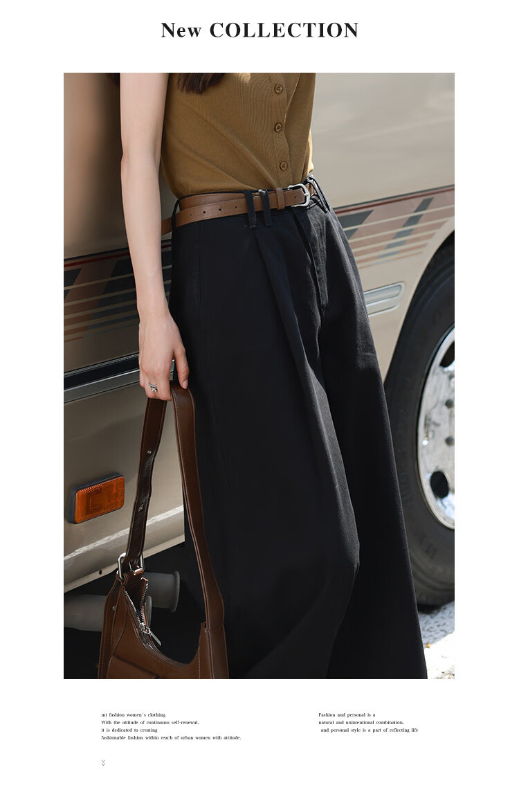 MT American Street Style Denim Jeans Spring Autumn Simple Loose White Cotton Wide-Leg Pants Off-White L 12