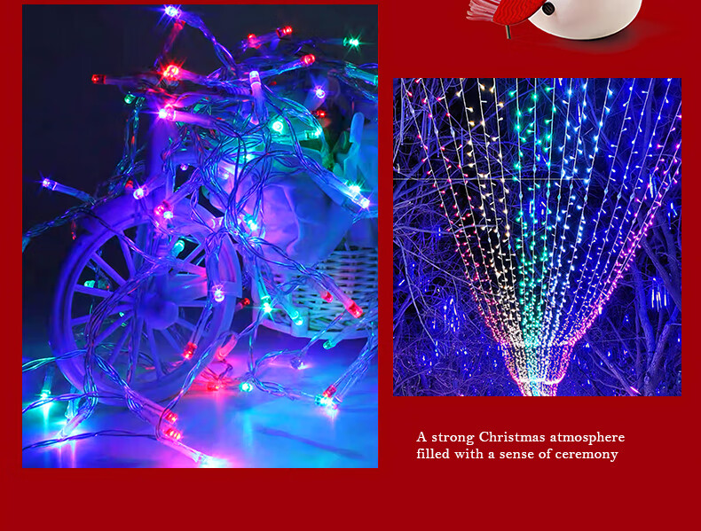 Duomeiyi Colorful Light Atmosphere Lamp, Birthday Scene Decoration, String Lights, Outdoor Waterproof Starry Sky LED Lights for Chinese New Year 2