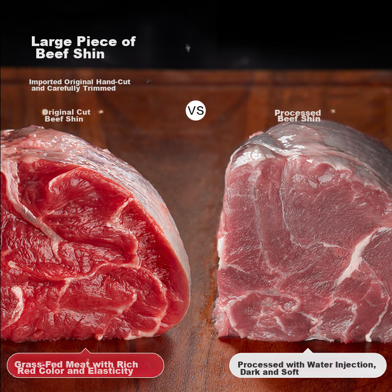 JD Jingzao Secret Marinated Beef Shank 1.05kg (With Marinade Packet), Frozen Beef Shank Meat for Stewing, Barbecue Ingredients Other