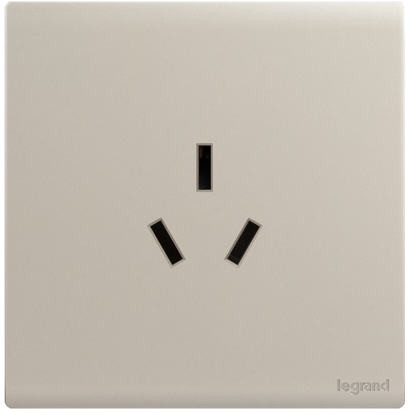 LEGRAND Switch Socket Panel, Jianyue Series Pink Platinum Color, 86-Type Wall Socket, 16A Three-Hole Socket