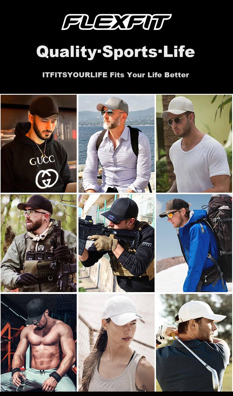 FLEXFIT Men's Mesh Baseball Cap, Spring And Summer Sun Protection Hat, Adjustable Truck Driver Visor Cap, One Size Fits All 2