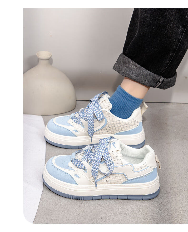 Warrior Women's Breathable Mesh Panel Shoes Casual Lightweight Sneakers White/Blue Size 35 11