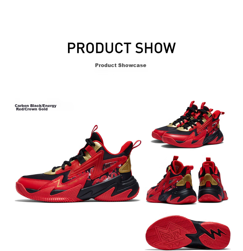 361° Hanjiang Children's Basketball Shoes, Size 25, All-Season Youth Practical Training, Hard-Wearing Basketball Shoes, Blue, Size 38 12