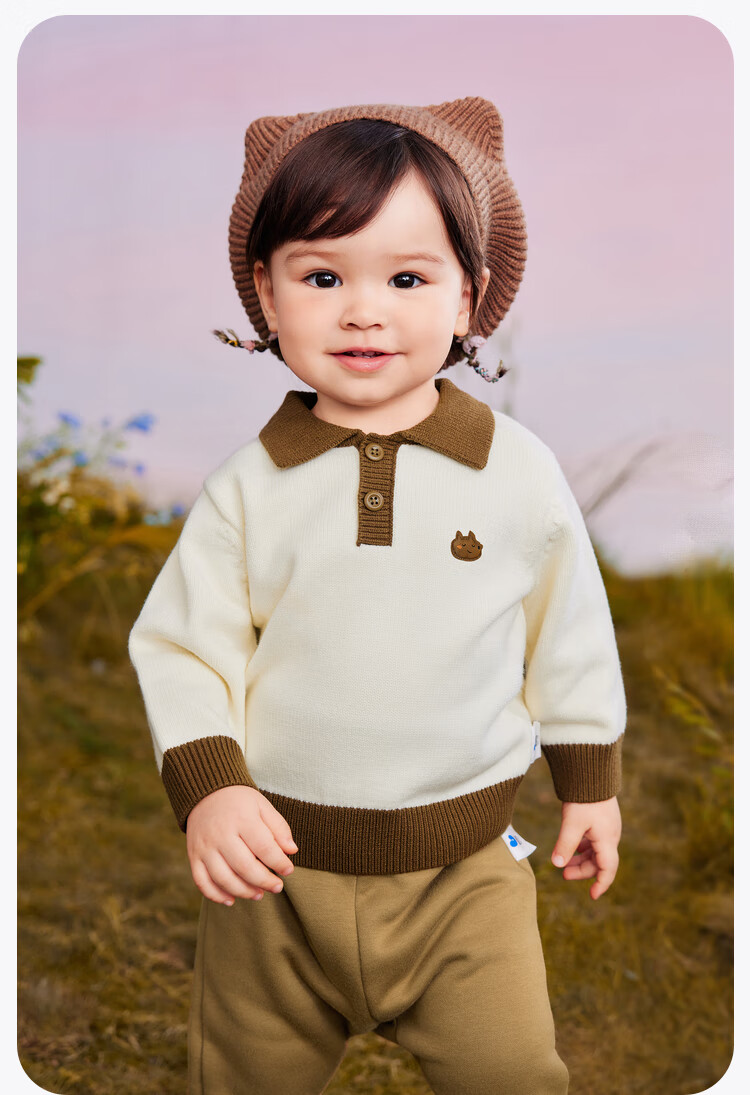 Minibala Children's Sweater for Boys And Girls, New Autumn/Winter 2024 Knitted Sweater Collectio 20