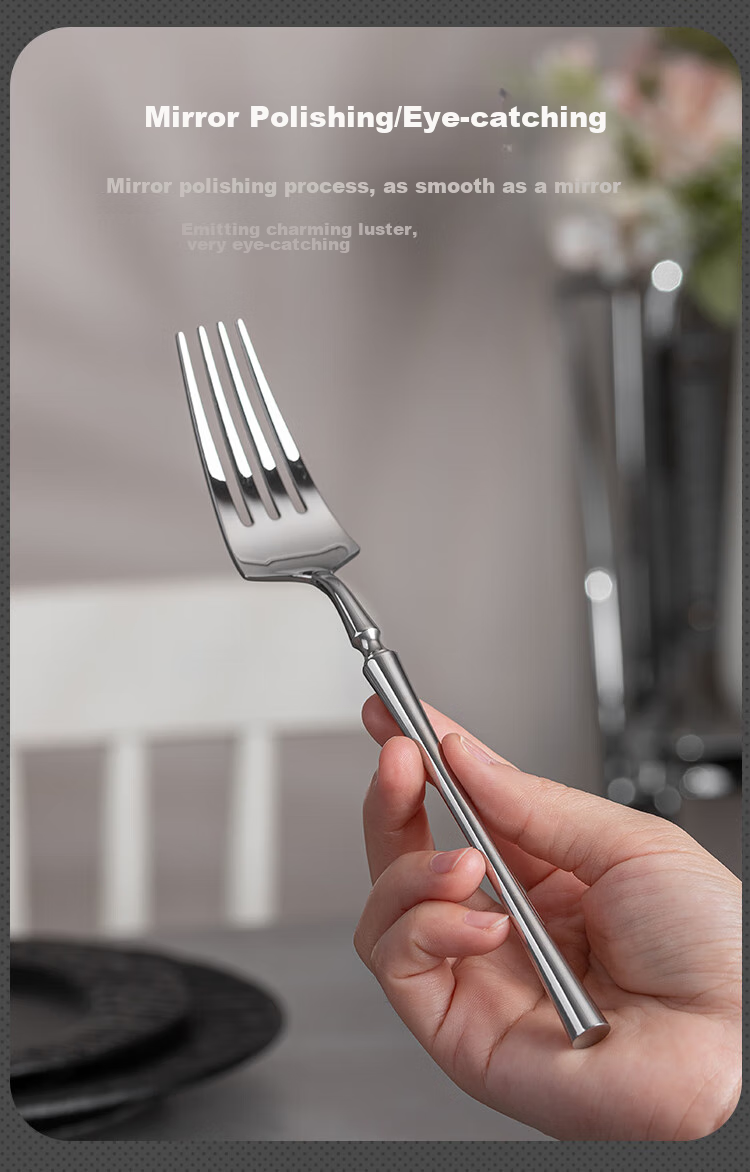 Banwushenghuo 304 Stainless Steel Steak Knife And Fork Set, Luxury High-End Western Cutlery, Steak Knife Fork Spoon Set for Home Use 8
