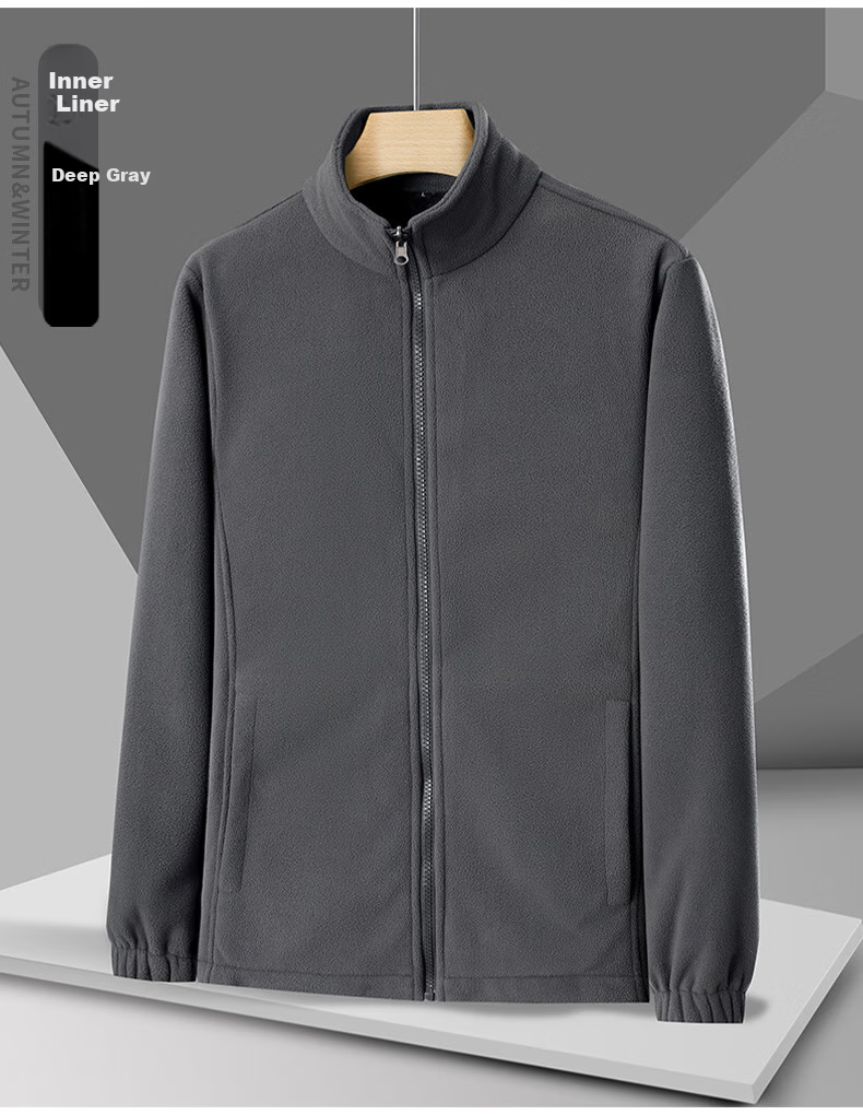 JEEP SPIRIT Men's Autumn Winter 3-in-1 Thickened Red Outdoor Jacket Christmas New Year Edition 13