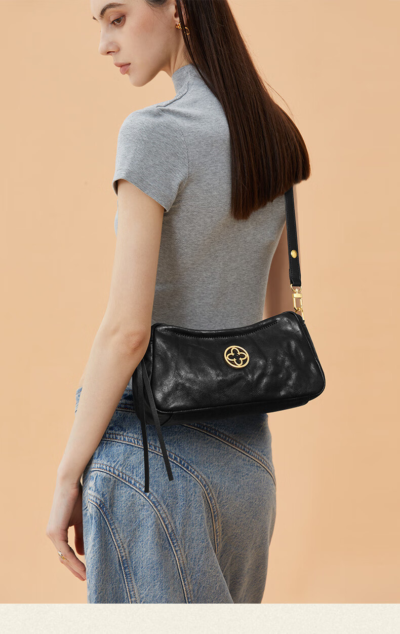 CASSILE Women's Handbag, Tote Bag, Vegetable Tanned Top-Grain Leather, Light Luxury Shoulder Underarm Bag, 520 Gift 15