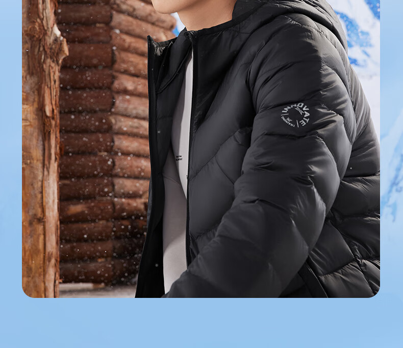 361° Men's Down Jacket Autumn Winter New Lightweight Short Warm Hooded Sports Inner Layer 652544302D-4 21