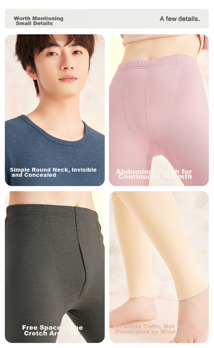Hodohome Women's Underwear, Autumn And Winter, Yangli Ion Antibacterial, Anti-Mite, Anti-Static, Women's Thermal Underwear, Patch Style, Cloud Dance Purple, Size 175 14