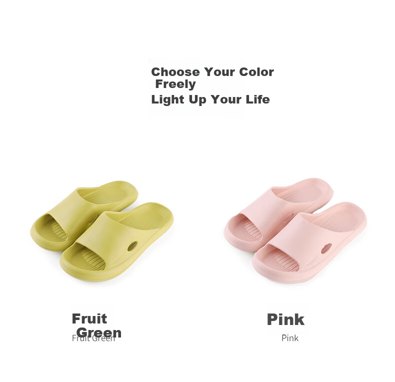 FOOTOPPO Women's Slippers, Summer Indoor Soft Squishy Feel, EVA Home Slippers, Non-Slip Bathroom Slides for Showering 8