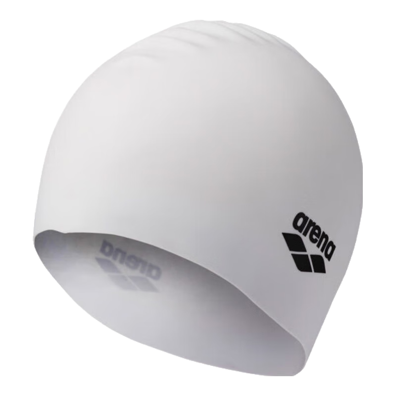 Arena Swimming Cap, Waterproof, Non-Binding, Long Hair-Friendly, Solid Color Silicone Swim Cap, Unisex