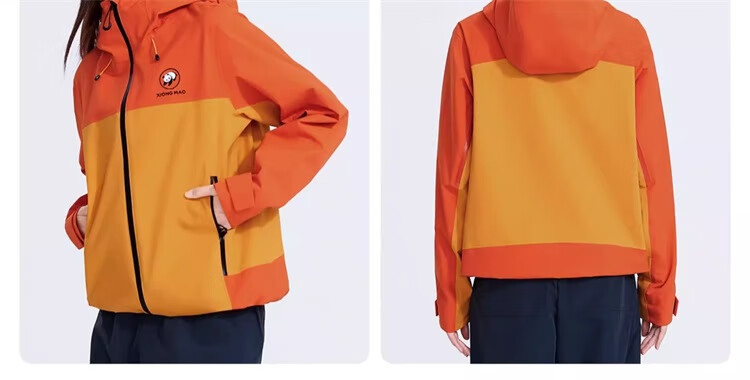 CAMEL Panda Single-Layer Outdoor Windproof Waterproof Mountaineering Cycling Jacket A35BA18158 Phantom Black XS 26