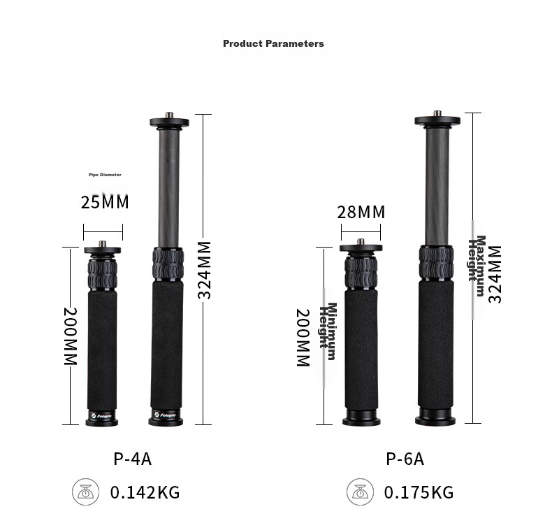 Fotopro Fotopro M-4A Tripod Center Column, Desktop Tripod Extension Rod, Heightening Rod, DSLR And Mirrorless Camera Tripod Accessory 3
