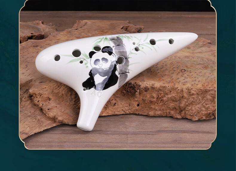 Acacia Bird 12-Hole AC Resin Ocarina Durable Student Performance Ocarina Yellow 8