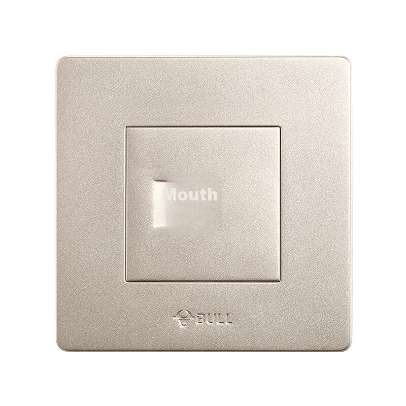 BULL Switch Socket G07 Series Single Computer Cable Type Category Six Socket G07T102B(U6), Champagne Gold Concealed Installatio