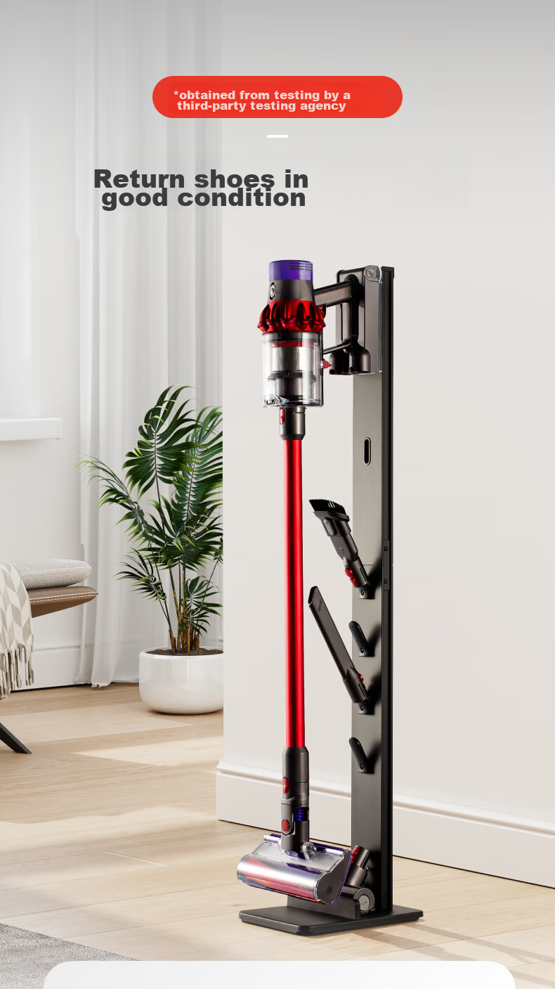 Brateck Vacuum Cleaner Stand, No Drilling Required Wall Mount Bracket, Suitable for Dyson Vacuum Cleaners G5 V8 V10 V12 V15 Storage Rack, Dyson Stand, Dyson Vacuum Cleaner Accessories L500 2