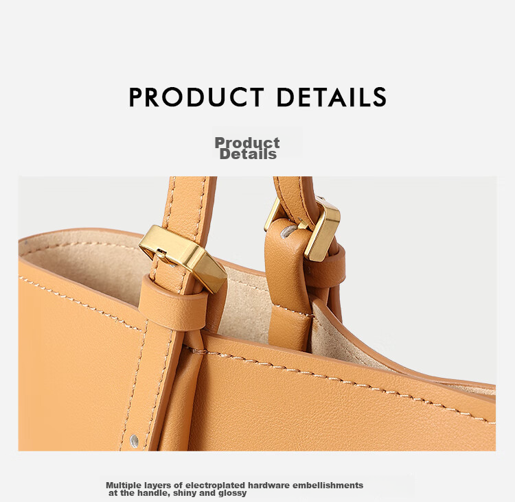 HONGU HONGU Leather Handbag Shoulder Bag Shopping Tote Large Capacity Purse Women's Bag Birthday Gift for Girlfriend 9