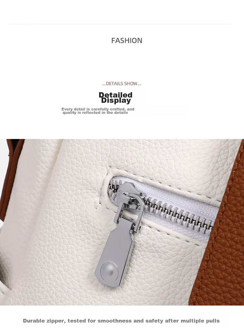 Aiqinghai Top-Grain Leather Backpack for Women, Luxury Brand School Bag, Crossbody Bag, Stylish Casual Versatile Birthday Gift 21