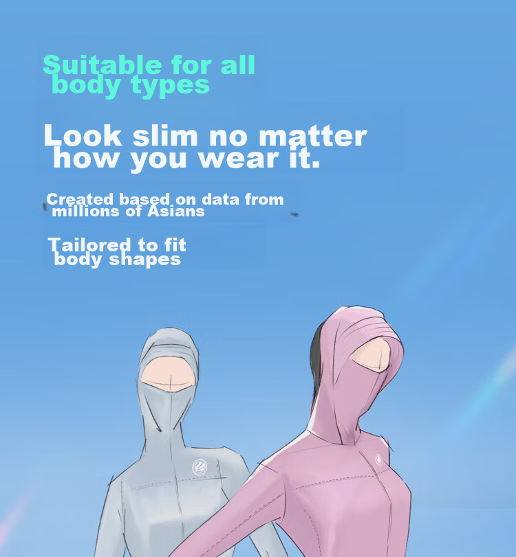BOSIDENG National Standard Sun Protection Clothing for Women, Extra Long Style, Cool And Breathable, Full Body UV Protection, Slim Fit, Heightening Effect, Travel Jacket 22