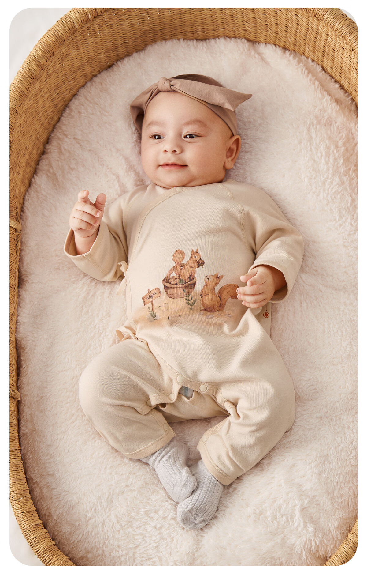 Aqpa [Yunma Youli 3.0] Newborn Baby Romper Bodysuit, 3.0-Angel Courtyard, Size 52 7