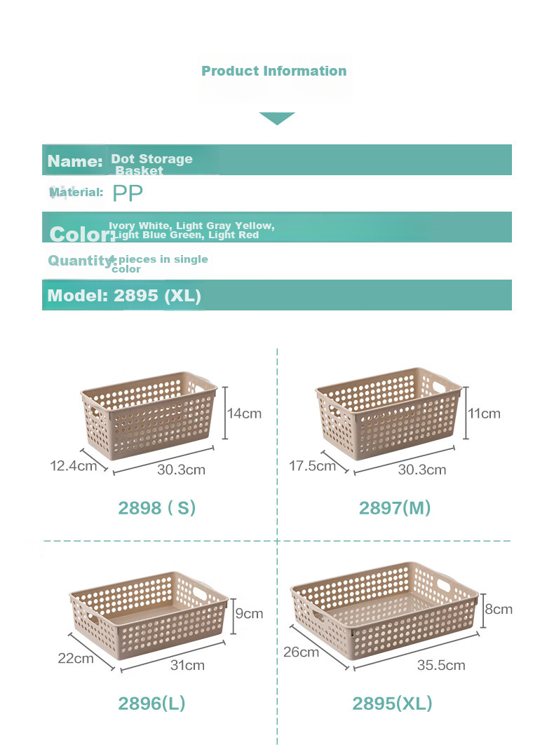 CHAHUA Round Storage Basket, Desktop Organizer Basket, Kitchen Storage Basket, Water Filter Basket, Fruit Basket, Vegetable Washing Basket - XL, Set of 4 2